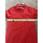 J. Crew Collared Red Coral Popover Button Shirt Dress Size XS Career Preppy Photo 5