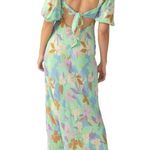 Sanctuary Printed Tie Back Maxi Dress in Multi Size 22W Photo 0
