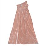 Baltic Born NWT  Tatiana Velvet One
Shoulder Maxi Dress Champagne Size Large Photo 3
