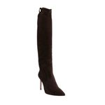 Schutz - Eliana Suede Knee-High Stiletto Heeled Boots Black Sz 8 Photo 1