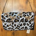 Made From India To You | Bumble Bee Leopard Print Beaded Bag White Photo 0