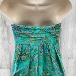 J. Crew Strapless Dress Womens 2 Green Lined Side Zip Photo 3