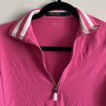 Ralph Lauren  Pink Performance Jersey Quarter-Zip Pullover Photo 1