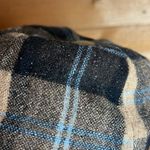 Plaid Wool Peaky Blinder Cap Hat Bill Heart Brown Blue Beige Photo 1