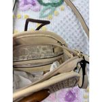 Simply Noelle  Straw Woven Crossbody Bag Beige Tan Multi Color Accent strap Photo 4