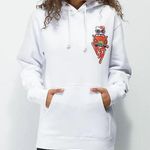 Hello Kitty Hypland x  Car Break White Hoodie Kangaroo Pocket Size‎ Small Photo 0