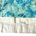 Lilly Pulitzer Womens Size 10 Pleated Bow Cotton Skirt Tropical Blue White Photo 3