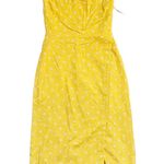 Majorelle NWT Yellow Daisy Lace Up Midi Dress - XXS Photo 7