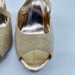 Bonnilel Heels Womens 8 Gold Tiara Glitter Shoes Wedding Nightout Formal Party Photo 9