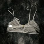 Xhilaration  Black Lace Triangle Bikini Top Bralette Style Size Small Photo 1