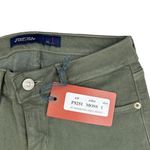 Just USA  - Destroyed Ankle Length Skinny Jeans in Moss Green Photo 2