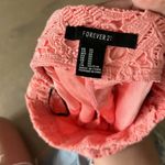 Forever 21 Pink crochet shorts high waisted size XS Photo 2