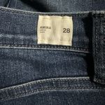 Hudson Jeans Hudson Amina Raw Hem Denim Mid Rise Bermuda Blue Jean Shorts in Reserve Size 28 Photo 5