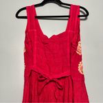 Bohemian Fairy Corset Style Dress Red Floral Handkerchief Hem Womens Free Size Size undefined Photo 4