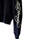 Ed Hardy  Black Snake  Skull Logo Cropped Zip Up Hoodie Sweatshirt SZ S #2290 Photo 6