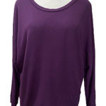 Zanzea Oversized Batwing Lightweight Pullover Sweater Size Large Purple Photo 0