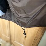 Old Navy Women’s Puffer Coat Zip Up with Hidden Hood Brown •Size Large Photo 7