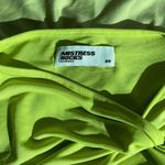 Mistress Rocks SOLITUDE Lime Jersey Twist Front Top  by  Photo 3