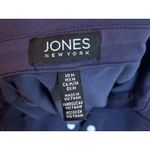 Jones New York Jones NY Utility Popover Roll Tab Navy Blue Tunic Top Med Quiet Luxury Academia Photo 4