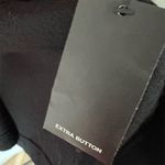 Karl Lagerfeld Paris Women's XL Striped Wool Blend Button Photo 7