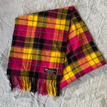 100% Cashmere Made in Scotland Fringe Plaid Scarf Photo 0