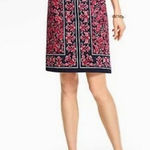 Talbots  Red Black Paisley Bandana Print‎ Skirt 16P NWT Photo 0