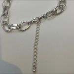 Croft & Barrow  Winter White‎ and Silver Link Necklace NWT Photo 5
