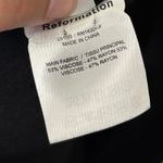 Reformation  Black Marlowe Mini Slip Dress Size 1X Photo 8