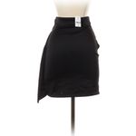 LF Love Black Double-Knit Mini Skirt with Mock Wrap Overlay-Size S Photo 1