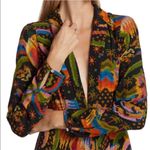 Farm Rio  Macaw Island Printed Maxi Dress Tropical Vacation XS Black Photo 3