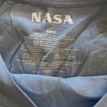 NASA crop top shirt Baby blue small oversized Retro Vtg Photo 3