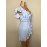 superdown New.  light blue wrap dress Photo 8