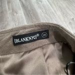 BLANK NYC  French Taupe Tan Suede Leather Skirt 29 Photo 4