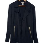 Carmen Marc Valvo  Black Jersey Blazer Size Small Photo 0