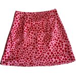 Princess Polly Pink Mini Skirt With Overall Red Hearts Print Photo 3