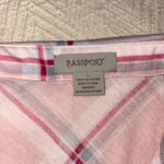 Passports pink flannel button-up Photo 1