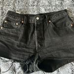 Levi's  501 Lunar Black Distressed Jean Shorts size 29 Photo 1