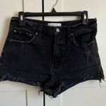 Abercrombie & Fitch  The Mom Short High Rise Black Denim, Size 28/6 Photo 0