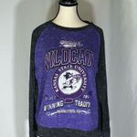 Press Box Women’s Kansas State Wildcats Raglan Style Long Sleeve Shirt Purple Size L Photo 0