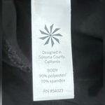 Athleta Black Track Yoga Longsleeve Pullover Stretch 3/4 Zip Pockets Size Small Photo 3