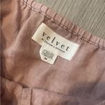 Velvet by Graham & Spencer Mauve Pink Linen Flutter Sleeve Top – Size M Size M Photo 7