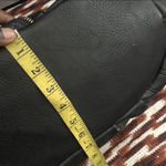 2000s Large Chunky Hobo Goth Biker Grunge Black Leather Shoulder Hand Bag Purse Gold Zippers #whimsigoth #punk. Great for school or work Photo 4