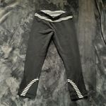 Lululemon  Run Inspire Crop II black and white striped cropped leggings Photo 1