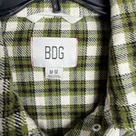BDG Urban Outfitters Women Size Medium Carissa Green Flannel Crop Jacket Oversized Photo 2