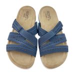 Earth Origins Sandal Womens 6.5 Blue Leather Comfort Hook & Loop Coastal Grandma Photo 7