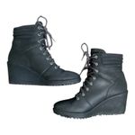 Merrell  Women's Tremblant Black Wedge Lace Up Waterproof Bootie boots Size 8 Photo 5