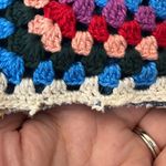 Farm Rio  Multicolored Crochet Denim Shorts Photo 5