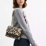 Coach Klare Crossbody Bag With Leopard Print And Signature Canvas # CCK61 Photo 4