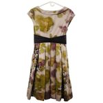 Anthropologie  Floreat Travessia Dress Womens 4 Used Tulle Skirt Purple Green Photo 1