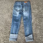 ZARA  distressed ripped cuffed straight leg jeans Photo 7